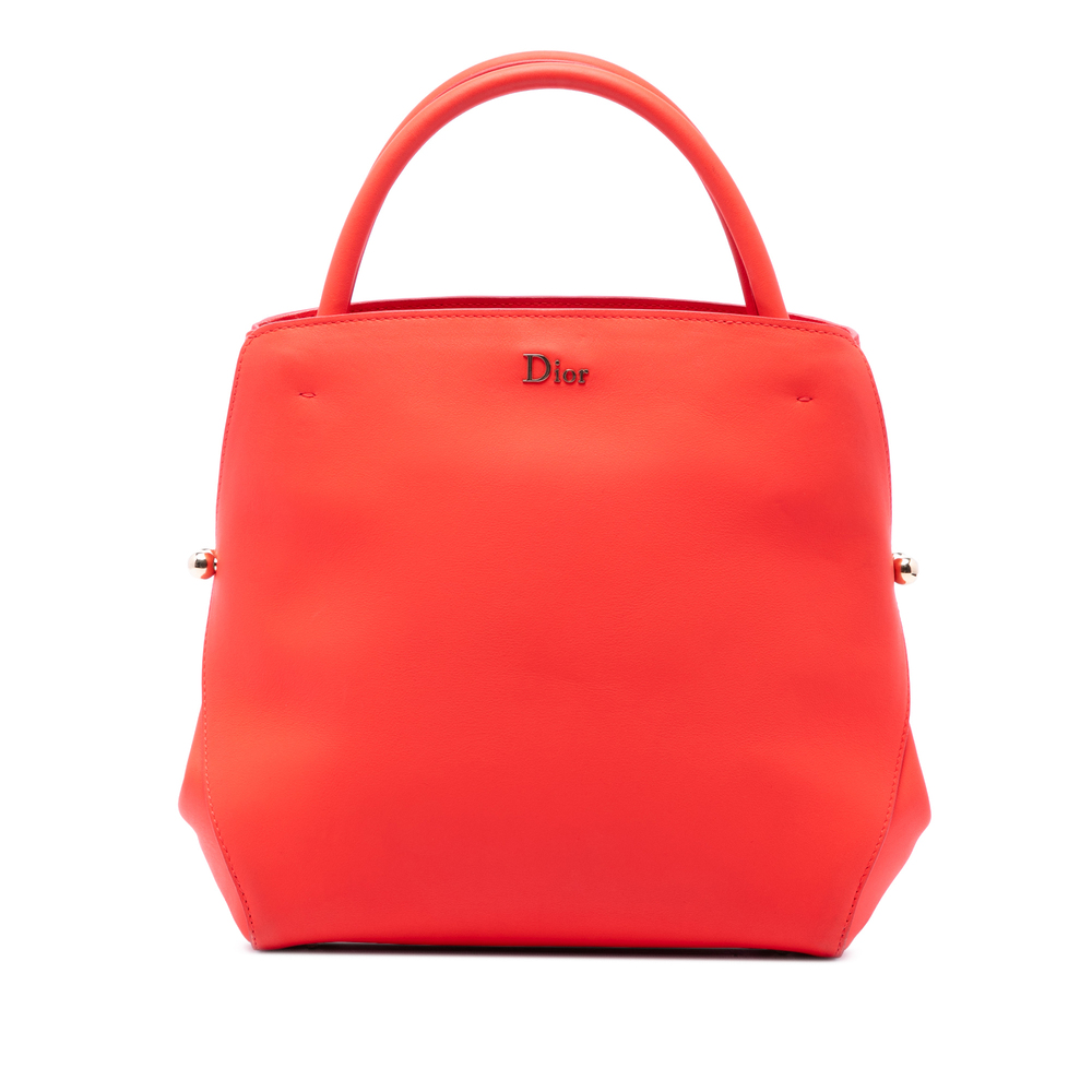 Pre-Loved Dior Small Smooth Calfskin Diorbar Tote